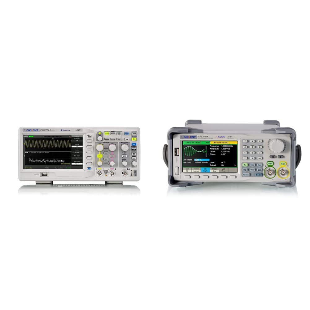 Siglent Technologies SDS1052DL+ Oscilloscope and SDG1032X Function